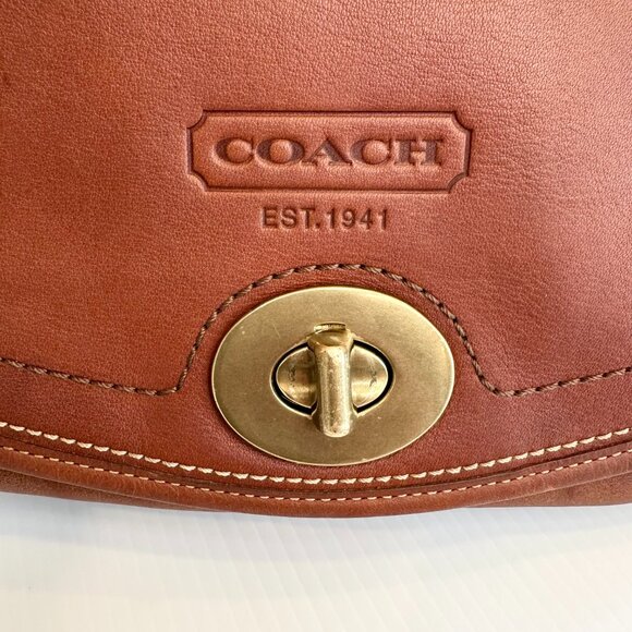 COACH 65th Anniversary Crescent Hippie Crossbody Whiskey Leather RARE - Picture 9 of 16